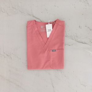 FIGS Coral Catarina Top